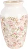 Clayre & Eef Wazon Ø 21x37 cm Beżowo-różowe ceramiczne róże Podgląd zdjęcia produktu 2