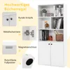 COSTWAY 5-poziomowy regał na książki, 155 cm biblioteczka z Podgląd zdjęcia produktu 4