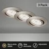3er Set LED Einbauleuchte, Ø 8,2 cm, 3,5 W, Matt-Nickel, Produktbild-Vorschau 2