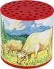 Tierstimmen Geräuschdose Kuh Alpenkuh Muh Dose rot Produktbild-Vorschau 3