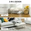 HOMCOM : pouf, banc rembourré aspect velours, repose-pieds Voir les images du produit 5