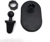 A collection of black car accessories, including a vent mount, a ball joint, and a charging base, laid out on a white background. Náhled obrázku produktu