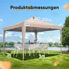 Quictent Pavillon 3x3 Faltpavillon mit 4 Seitenteilen, Produktbild-Vorschau 3