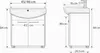 Meuble de salle de bain avec vasque blanche avec mitigeur Voir les images du produit 5