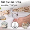 ECENCE Wasserhahn Aufsatz schwenkbar in Chrom 360° Produktbild-Vorschau 3
