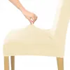 Stuhlhusse Stretch Hellbeige - Samt - Universal - Esszimmer Produktbild-Vorschau 9