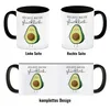 Niedliche Avocado Kaffeebecher in schwarz mit Spruch Produktbild-Vorschau 4
