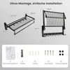 COSTWAY Składany wieszak na ręczniki, ścienny wieszak na Podgląd zdjęcia produktu 7