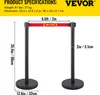 VEVOR 6x systém kontroly davu bariérové sloupky bariérový Náhled obrázku produktu 7