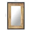 vidaXL Lustro 80x50 cm lite drewno mango Podgląd zdjęcia produktu 4