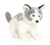 A plush toy husky dog is shown from the front, sitting on a white background. Produktbild-Vorschau