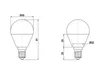 Trio 983-56 LED E14 5W 400LM 3000K LED-Tropfen, Sockel E14, Produktbild-Vorschau 4