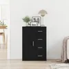 Möbel Sideboard Schwarz Eiche 60x31x84 cm Holzwerkstoff - Produktbild-Vorschau 4