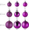 Set da 100 palline di Natale Relaxdays, luccicanti, opache Anteprima dell’immagine prodotto 4