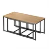 CALICOSY - Lot de 3 tables basses gigognes L100 cm - LENNY Voir les images du produit 4