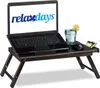 relaxdays Notebook-Betttablett braun Produktbild-Vorschau 1