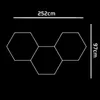 MasterLED Hexagon LED Deckenleuchte 128W 252x97cm Kaltweiß Produktbild-Vorschau 6