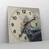 Wanduhr - Quadrat - Glasuhr - Grafik Frau Berge - 40x40cm - Produktbild-Vorschau 4