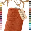 BOOGARDI Makramee Garn · Orange 3mm x 200m · 3mm oder 5mm Produktbild-Vorschau 1