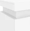 Nachttische mit LED-Leuchten 2 Stk. Weiß 35x39x55 cm Produktbild-Vorschau 11