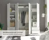 Kleiderschrank "Valencia" in Weiß mit 4 Schubladen und 4 Produktbild-Vorschau 11