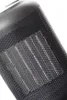 A close-up view of the textured grille and heating element of a black fan heater. Anteprima dell’immagine prodotto