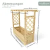 holz4home® Pflanzkasten M mit Dach aus Tannenholz inkl. Produktbild-Vorschau 7