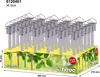 A display box of solar garden lights with a leafy background. Produktbild-Vorschau