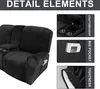 8-teiliger Stretch Samt Hussen Recliner Sofabezug mit Produktbild-Vorschau 9