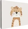 Leinwand Bilder 40x30 cm - Kinder Beige - Tiger, Bilder Produktbild-Vorschau 1