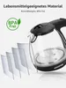 Aigostar - 1L Glas-Wasserkocher: 2200W Mini-Wasserkocher Produktbild-Vorschau 5