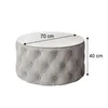 CHESTERFIELD 70 cm runder gepolsterter Couchtisch, Jasmine Produktbild-Vorschau 4
