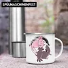Trendation - Axolotl Emaille Tasse Grafik Lustig Produktbild-Vorschau 3