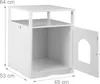 Armoire pour chat blanche avec étagère Voir les images du produit 4