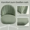 SONGMICS Schminkstuhl, Bürostuhl, Teddy-Fleece-Oberfläche, Produktbild-Vorschau 7