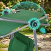 Chaise longue à roulettes avec toit Chaise longue pliante Voir les images du produit 8