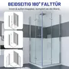 IMPTS Duschkabine Eckeinstieg 70x100 cm 180º Doppel Falttür Produktbild-Vorschau 4