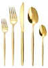 30 teiliges Edelstahl Besteckset Gold,Targzier Goldenes Produktbild-Vorschau 1