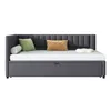 okwish divano letto imbottito multifunzionale a L con letto Anteprima dell’immagine prodotto 9