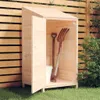vidaXL Prístrešok na náradie 55x52x112 cm z masívneho Náhľad obrázku produktu 2