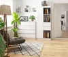 Schrank Büroregal Bücherregal Regal weiß 80cm breit 180cm Produktbild-Vorschau 7