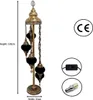 Turecká stojací lampa Mozaik 5 koulí – ručně vyrobená Náhled obrázku produktu 3
