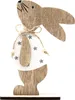 Oblique Unique Holz Hase Aufsteller Deko Osterhase Produktbild-Vorschau 1