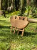 Rondo Teak Klapptisch – Ø 60 cm – Zusammenklappbarer Produktbild-Vorschau 2