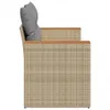 The Living Store Gartensofa mit Kissen 2-Sitzer Beige Poly Produktbild-Vorschau 6
