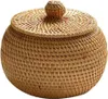 Aufbewahrungskorb aus Weide mit Deckel – Rattankorb – Produktbild-Vorschau 1