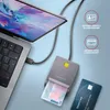 AXAGON CRE-SM3TC smart card reader USB-C 1.2m cable Voir les images du produit 2
