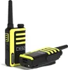 Two Kenwood UBZ-LJ9SET PMR-446 walkie-talkies are shown against a white background. One is standing upright, and the other is lying on its side. Náhled obrázku produktu