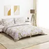 vidaXL Bettwäsche-Set Weiß und Braun 140x200 cm Baumwolle Produktbild-Vorschau 2