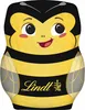 A Lindt chocolate figure shaped like a bee, presented against a white background. Produktbild-Vorschau
